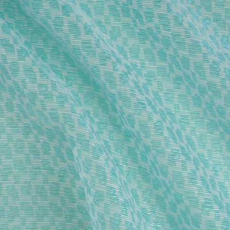 Organza jacquard rafia agua